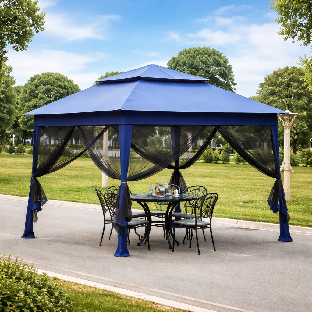 AzureBreeze Screened Patio Gazebo