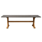 94” Ceramic Top Teak Dining Table