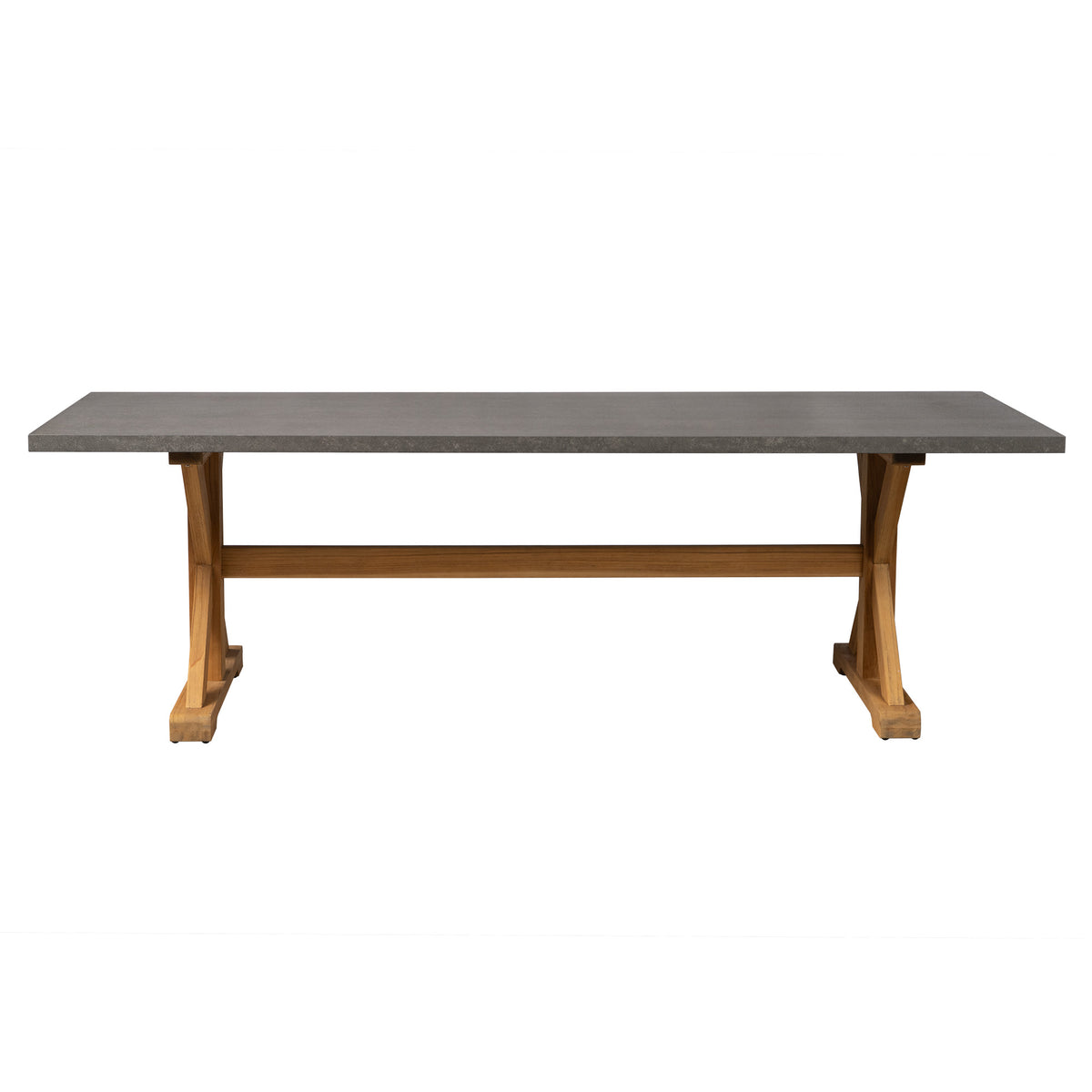 94” Ceramic Top Teak Dining Table