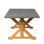 94” Ceramic Top Teak Dining Table