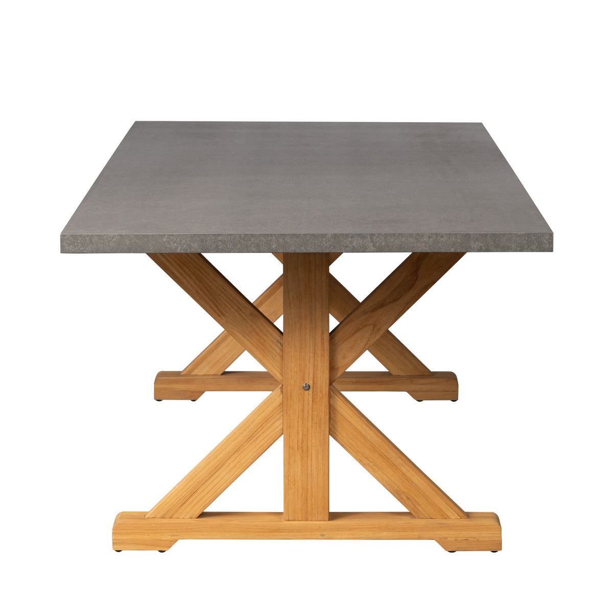 94” Ceramic Top Teak Dining Table