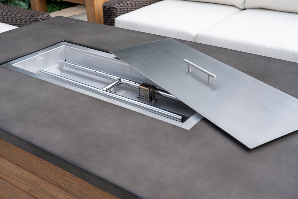 52” Rect. Fire Table with Faux Concrete Top
