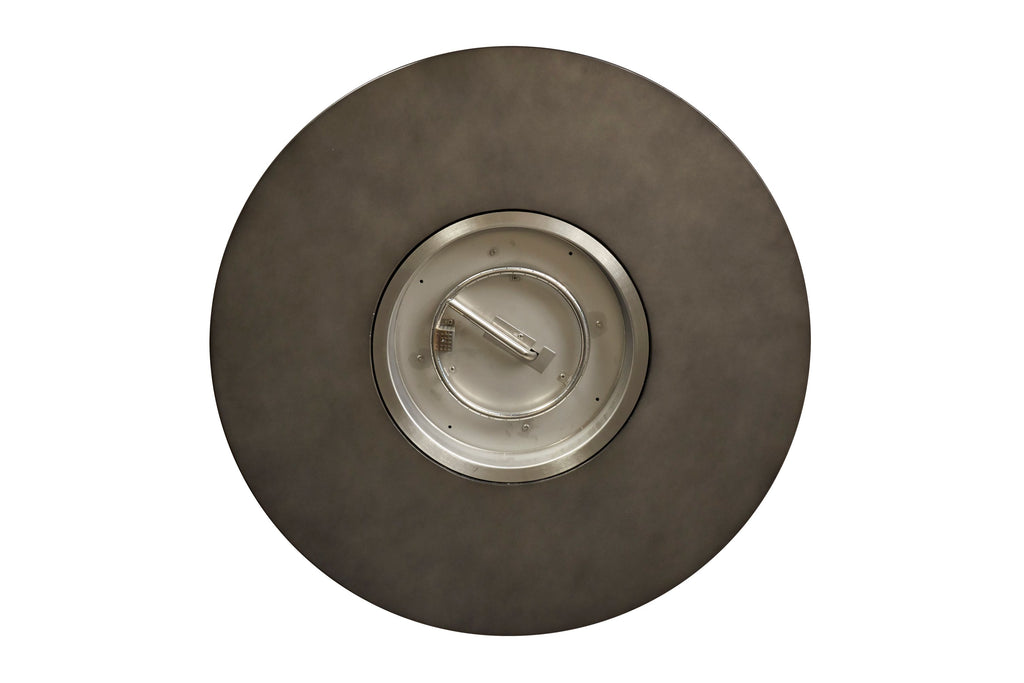 48” Hexagonal Fire Table with Faux Concrete Top