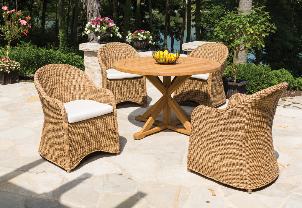 48” Round Cross Base Dining Table