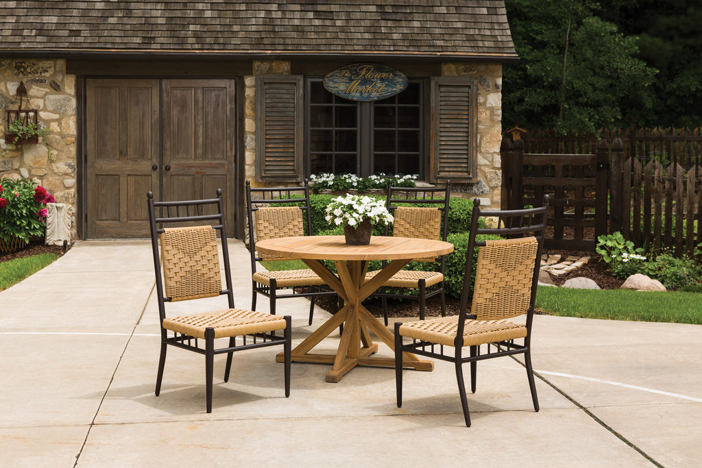 48” Round Cross Base Dining Table