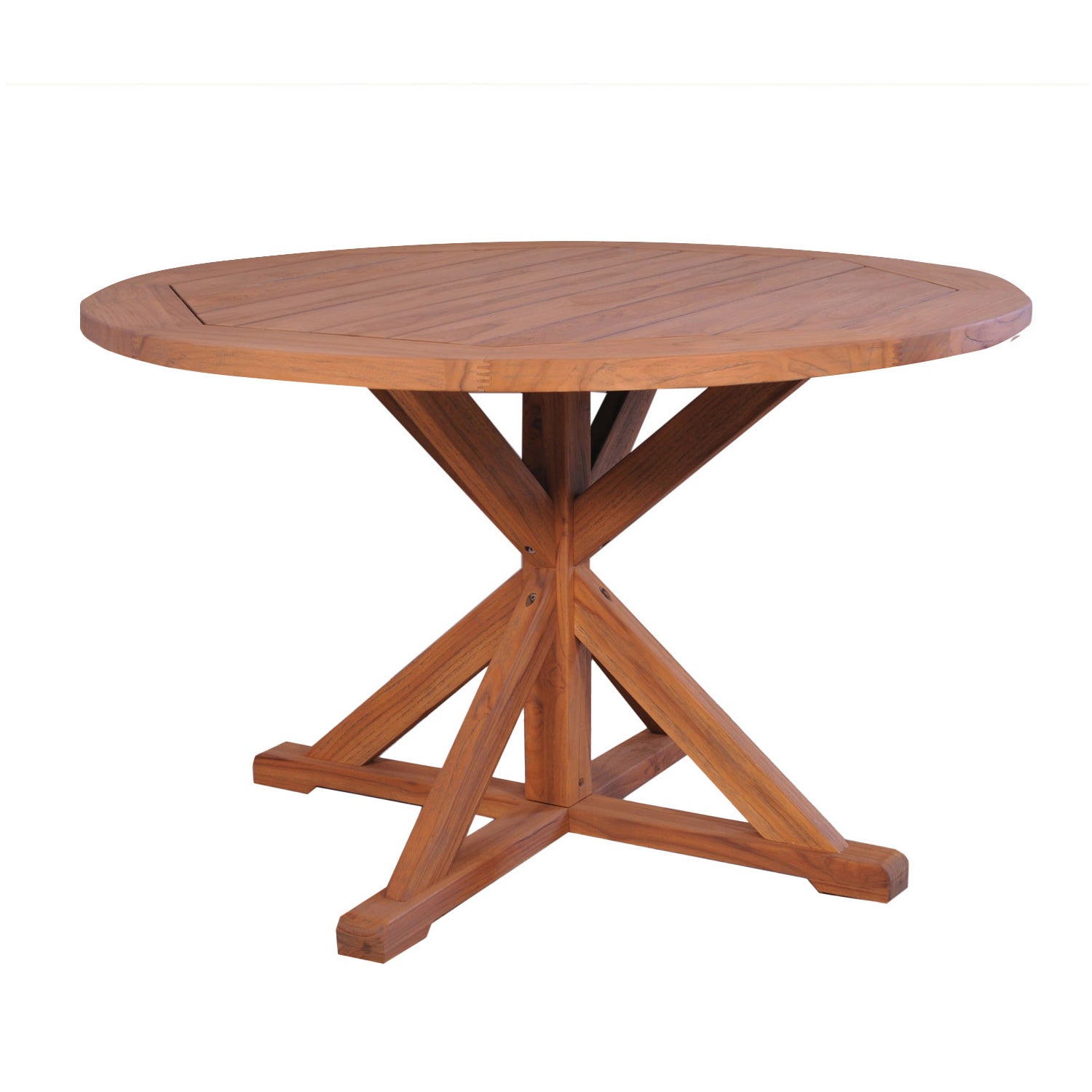 48” Round Cross Base Dining Table