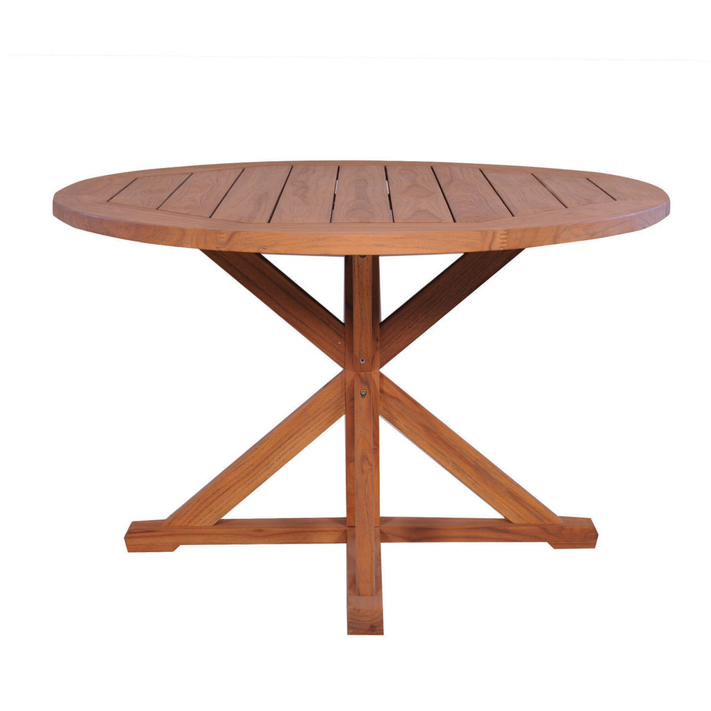 48” Round Cross Base Dining Table