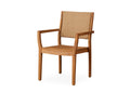 Loom Back Teak Dining Armchair