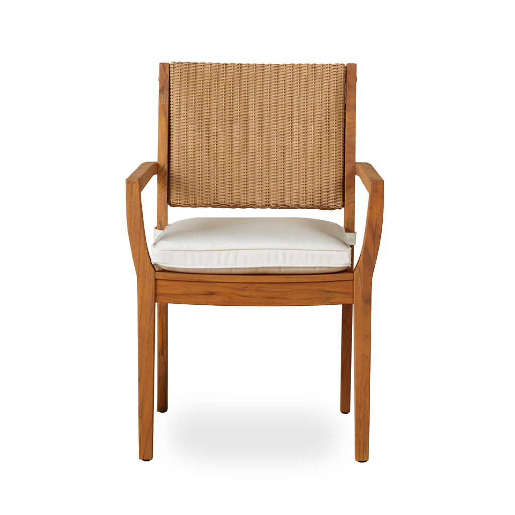 Loom Back Teak Dining Armchair