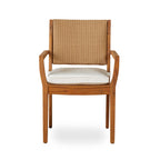 Loom Back Teak Dining Armchair