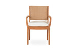 Loom Back Teak Dining Armchair