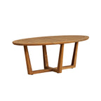 48” Oval Sled Base Cocktail Table