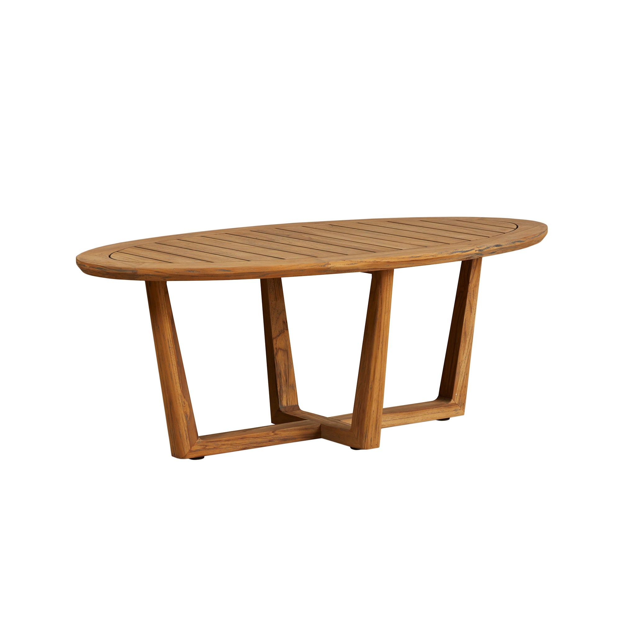 48” Oval Sled Base Cocktail Table