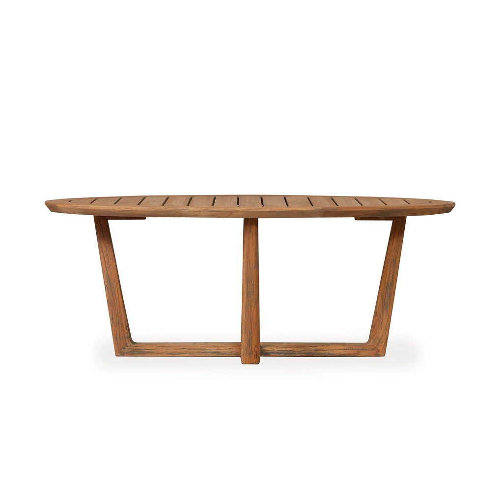 48” Oval Sled Base Cocktail Table