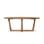 48” Oval Sled Base Cocktail Table