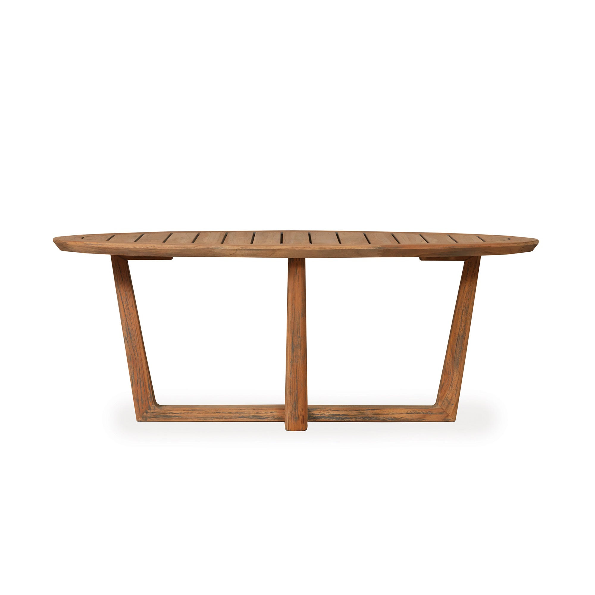 48” Oval Sled Base Cocktail Table