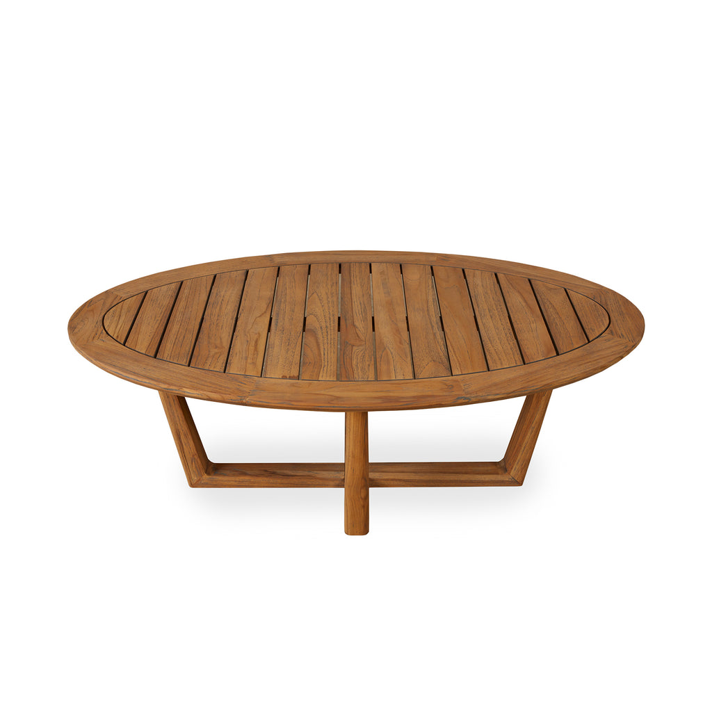 48” Oval Sled Base Cocktail Table