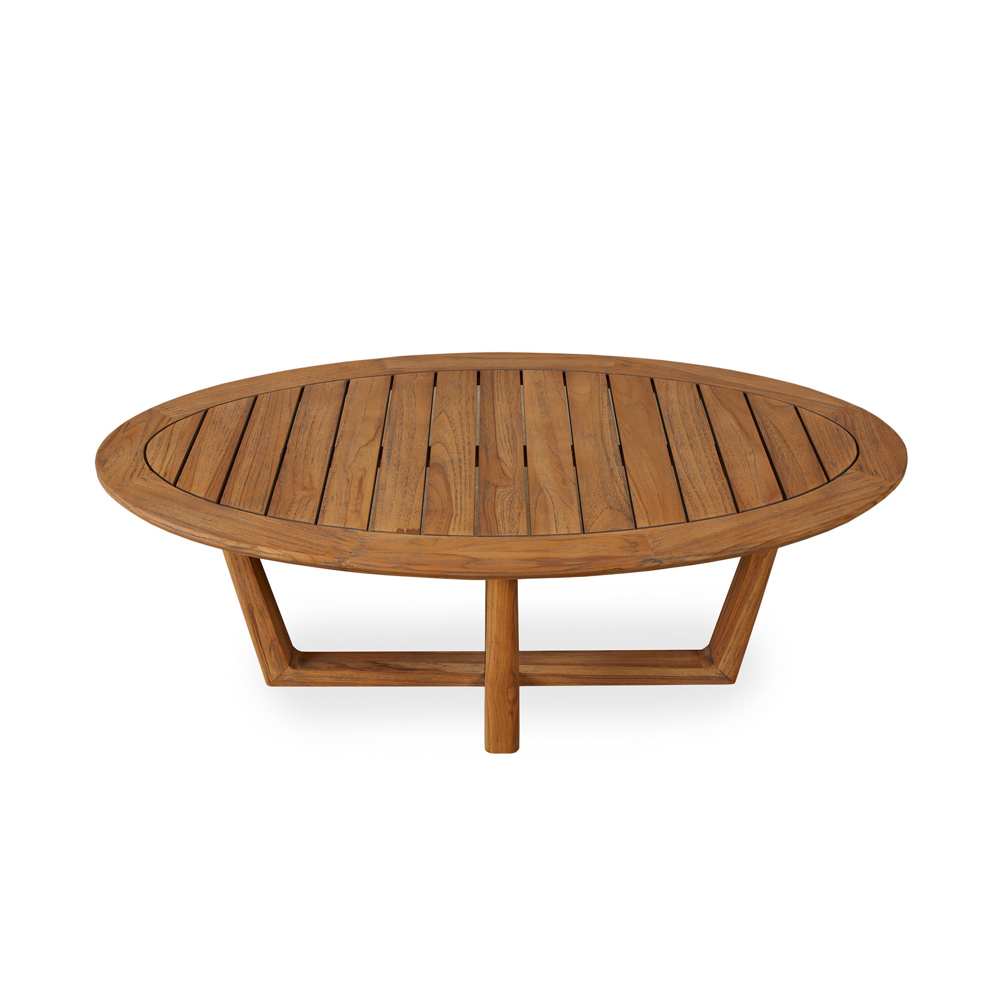 48” Oval Sled Base Cocktail Table