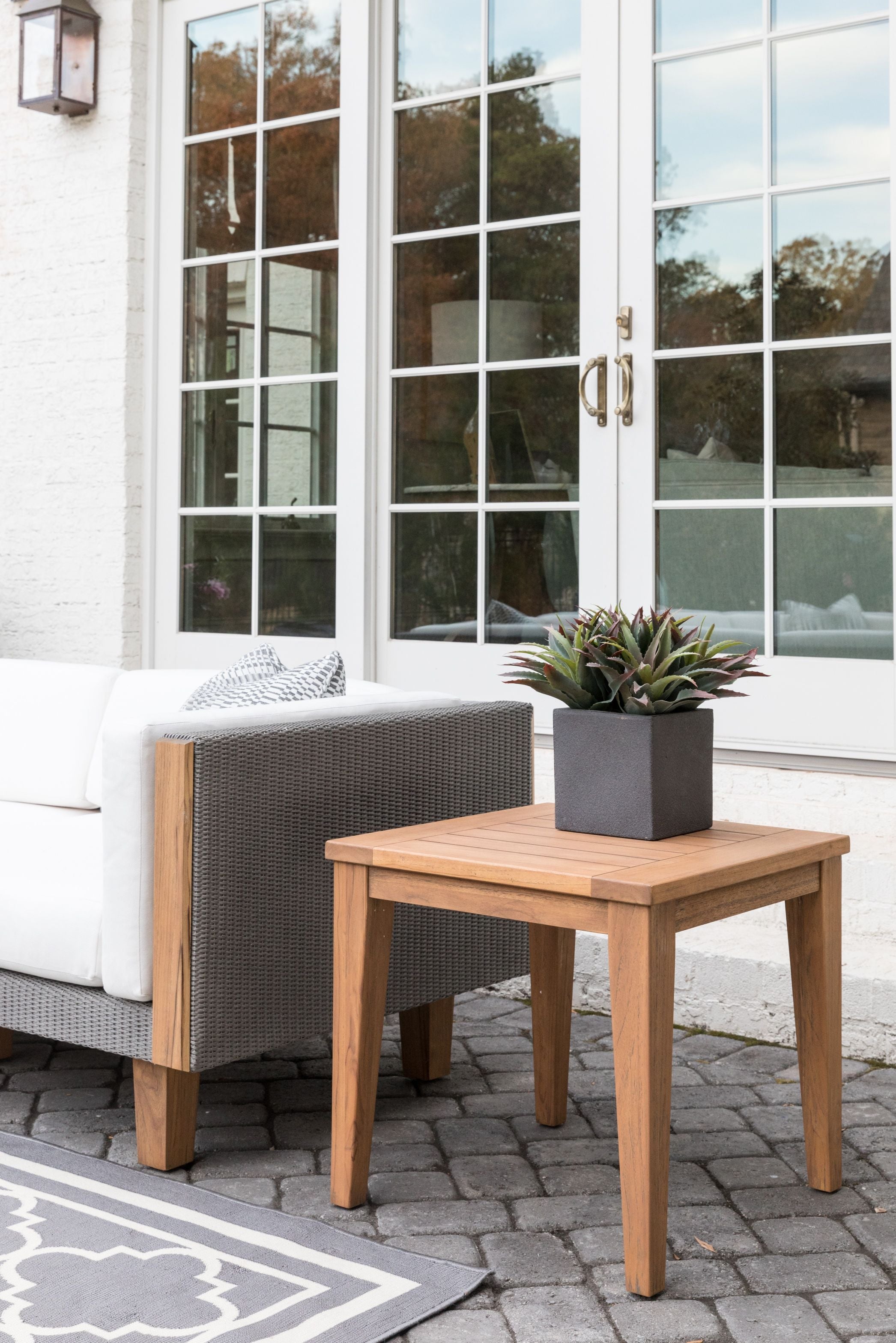 24” Square Tapered Leg End Table
